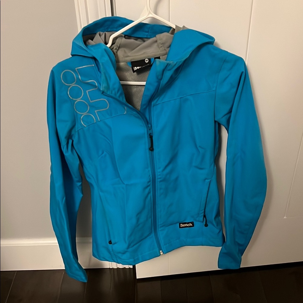 Bench Blue Rain/Wind Jacket with Hood